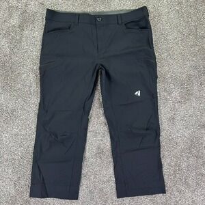 Eddie Bauer First Ascent Guide Pro Pants Mens 40x30 Black Cargo Hiking Outdoors